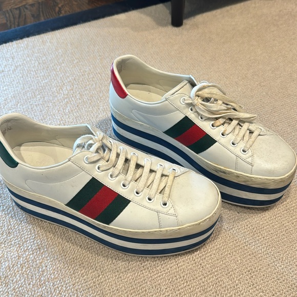 GUCCI Ace platform trainers Men's Size: EUR 41 / 7 UK - Picture 1 of 7